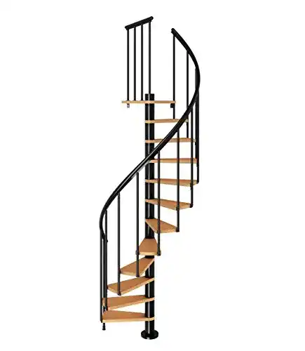 Raumspartreppe Dolle Spindeltreppe Calgary für Geschosshöhen 244,8-280,8 cm