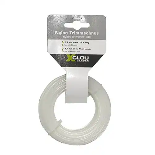 Mähfaden 2 mm für Rasentrimmer – Trimmerfaden von Xclou