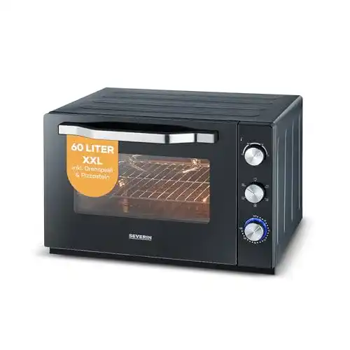 Severin Minibackofen XXL Back- und Toastofen mit Zubehör und 60 L Kapazität