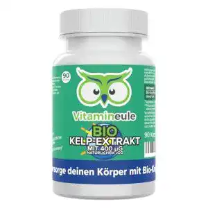 Jodtabletten Vitamineule Jod Kapseln Bio, 400 µg hochdosiert