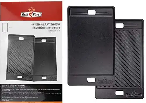 Grillplatte Grillfürst Universal aus Gusseisen 41,5 x 24 cm