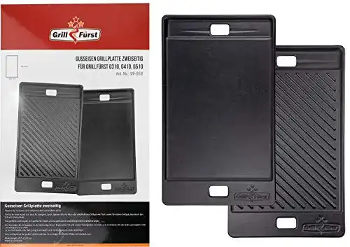 Grillplatte Grillfürst Universal aus Gusseisen 41,5 x 24 cm
