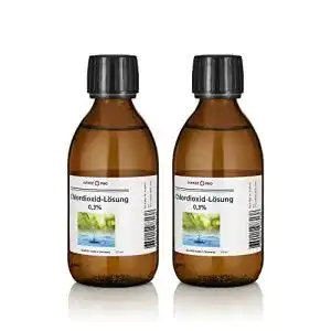 Chlordioxid Hanse Pro Lösung 0,3% 2 x 250 ml für Trinkwasser-Desinfektion