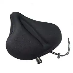 Sattelbezug für Fahrrad und Heimtrainer, Gel 29 x 27 cm