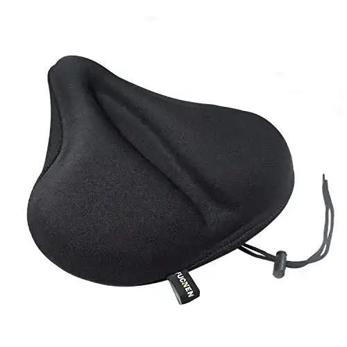 Sattelbezug für Fahrrad und Heimtrainer, Gel 29 x 27 cm
