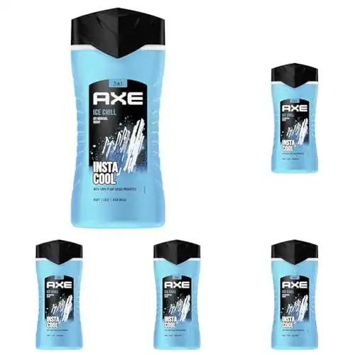 Axe 3-in-1 Duschgel und Shampoo Ice Chill 250 ml Packung mit 5