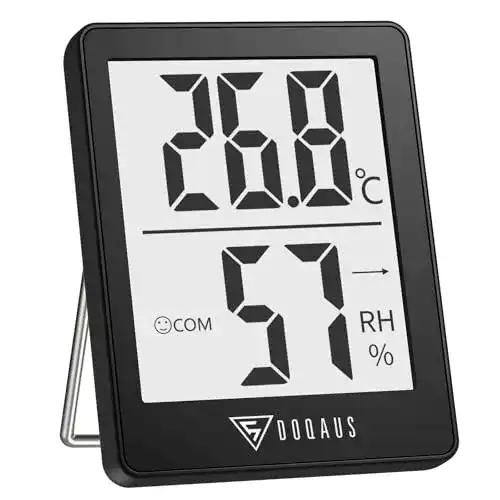 Digitales Thermometer DOQAUS für Innenräume mit Hygrometer