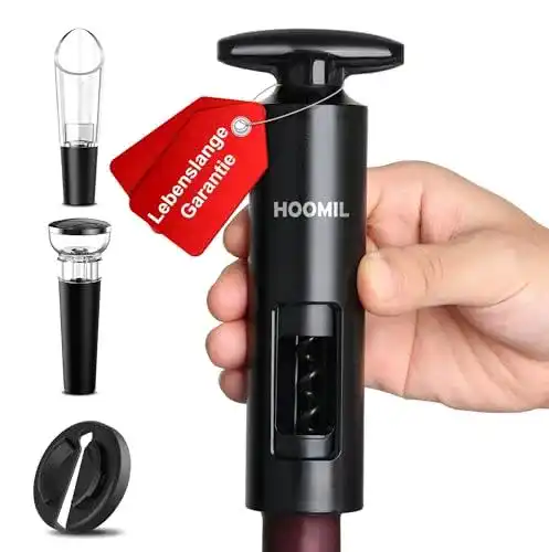 Korkenzieher HOOMIL Weinflaschenöffner Set, 4-in-1