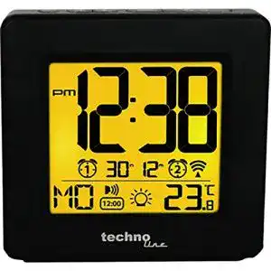 Technoline Sprechender Funkwecker WT 330 mit Uhrzeitansage und Temperatur