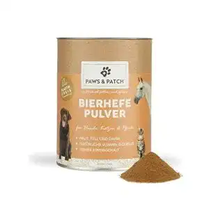 Bierhefe Pulver für Hunde, Katzen und Pferde Paws & Patch 250g