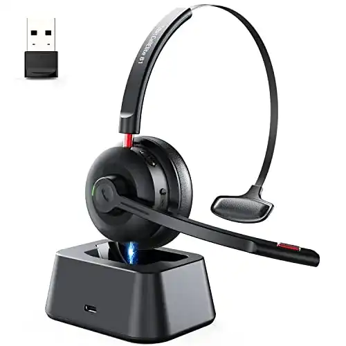 Tribit Bluetooth-Headset mit Mikrofon und USB für klare Kommunikation