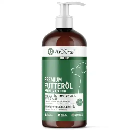 AniForte Barf Futteröl für Hunde 1L Natürliches Premium Öl