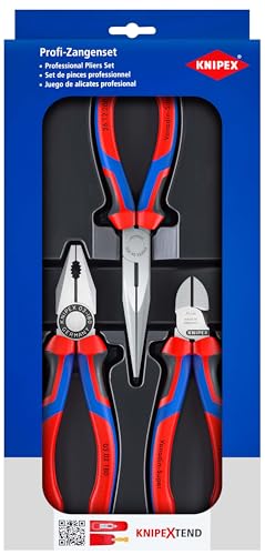 Knipex Zangen-Set Montage-Paket, 3-teilig, 160 bis 200 mm