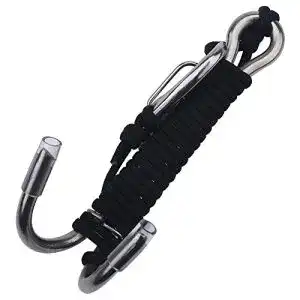 Riffhaken Vgeby aus Edelstahl mit Karabiner und Seil für Tauchen