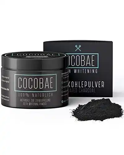 Aktivkohle Zahnpulver COCOBAE für Zahnaufhellung