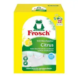 Frosch Citrus Vollwaschmittel 1,45 kg – Biologisch abbaubares Waschpulver