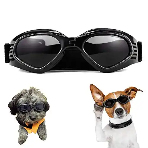 Hundebrille WELLXUNK für kleine und mittlere Hunde mit UV-Schutz