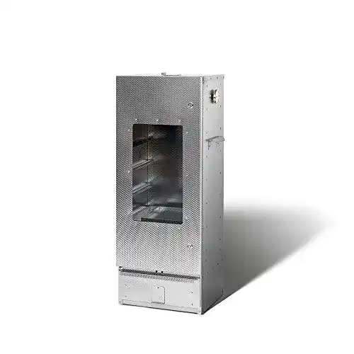 Gasräucherofen Smoki Einkammer mit Sichtfenster aus aluminiertem Stahl