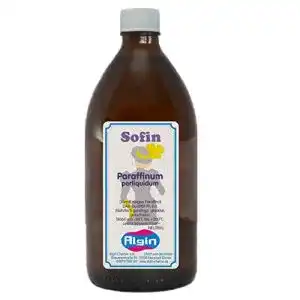 Paraffinöl Algin SOFIN 500ml in Glasflasche für medizinische und kosmetische Anwendungen