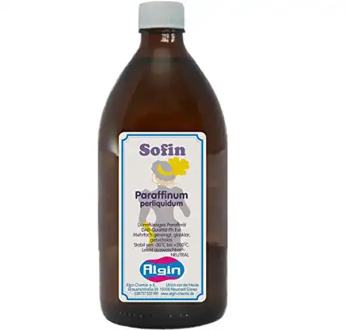Paraffinöl Algin SOFIN 500ml in Glasflasche für medizinische und kosmetische Anwendungen
