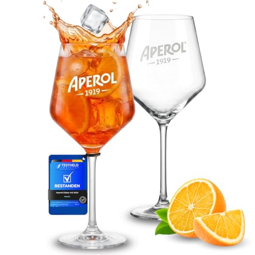 Cocktailgläser Maxito Aperol Gläser im 2er Set mit 400 ml