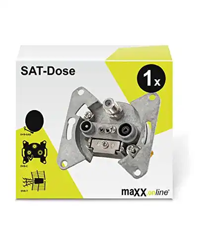 Antennendose maxx.onLine 3-Loch SAT-Dose 0,52400 MHz