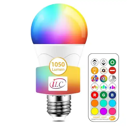 WLAN LED Lampen iLC LED Lampe 12W ersetzt 85W, 1050 Lumen, RGB