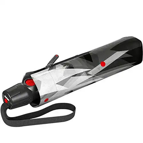 Knirps Taschenschirm T200 Sparlink Star in Weiß-Schwarz