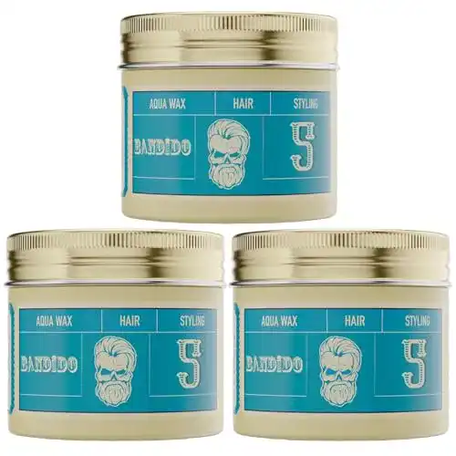 Bandido Aqua Wax Nr. 5 Blue – 3 x 125ml Haarwachs Set