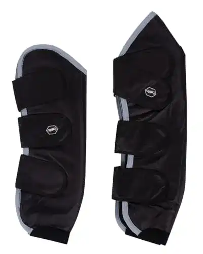 Transportgamasche QHP 4er Set aus Ripstopmaterial in Schwarz