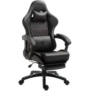 Gaming Stuhl mit Fußstütze von Dowinx Ergonomischer Bürostuhl