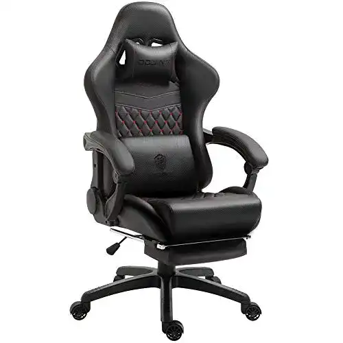 Gaming Stuhl mit Fußstütze von Dowinx Ergonomischer Bürostuhl