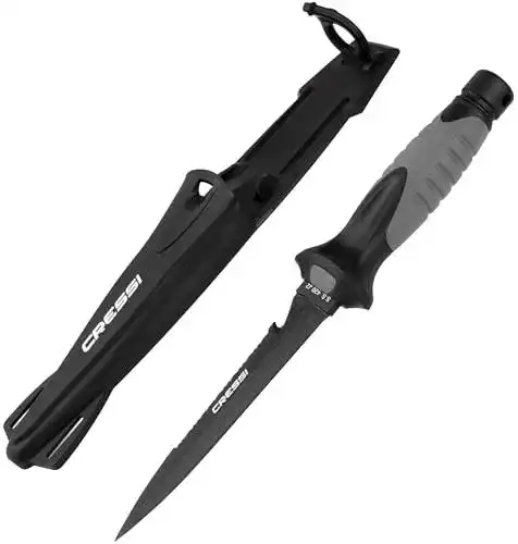 Cressi Finisher Knife für Erwachsene in Schwarz