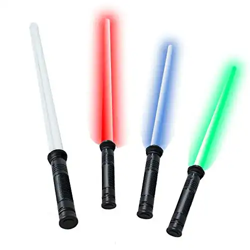 Lichtschwert Tevenger Kinder Laserschwert mit LED Lichteffekten