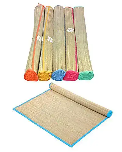 Stranddecke HAC24 aus Bast 175 x 60 cm für Strand und Picknick
