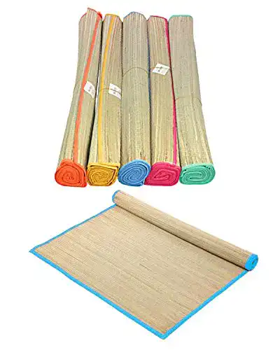 Stranddecke HAC24 aus Bast 175 x 60 cm für Strand und Picknick