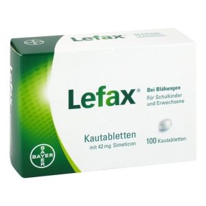 Lefax Kautabletten gegen Blähungen mit 42 mg Simeticon, 100 Stück