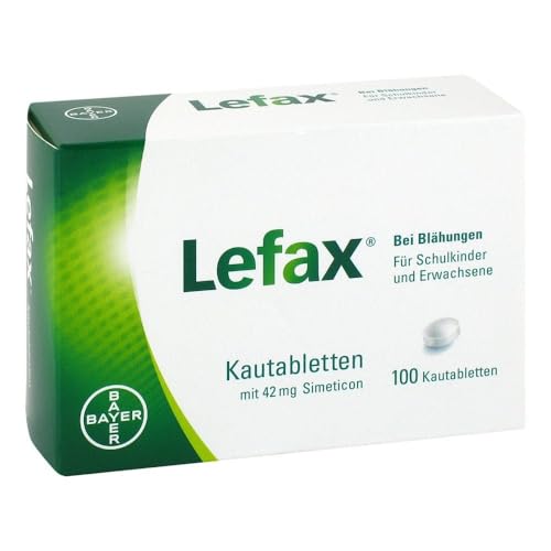 Lefax Kautabletten gegen Blähungen mit 42 mg Simeticon, 100 Stück