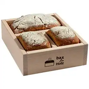 Holzbackrahmen Bax aus naturbelassenem Buchenholz für selbstgebackenes Brot
