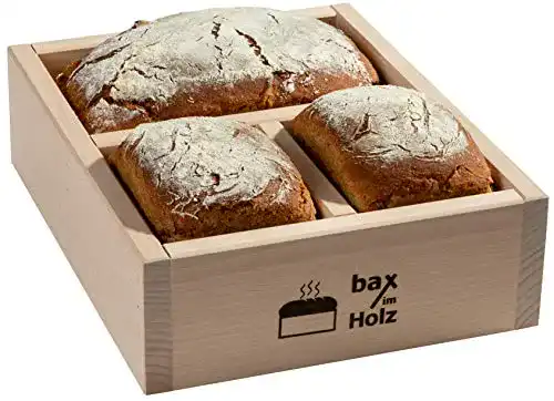 Holzbackrahmen Bax aus naturbelassenem Buchenholz für selbstgebackenes Brot