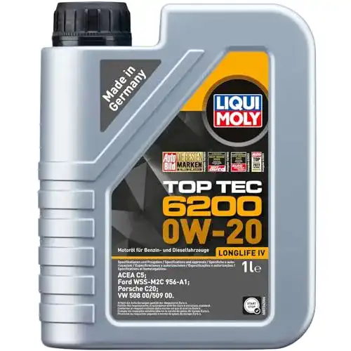 Motoröl 0W-20 Liqui Moly Top Tec 6200 in 1-Liter-Flasche