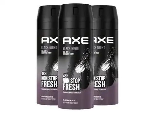 Axe Bodyspray Black Night ohne Aluminium im Vergleich
