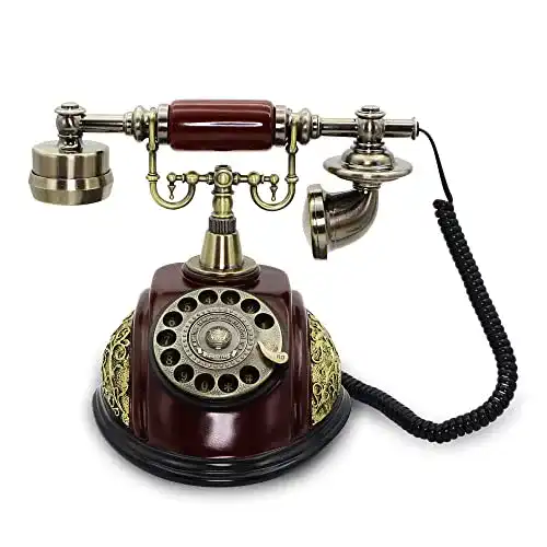 Wählscheiben-Telefon Cerrxian Retro-Festnetztelefon