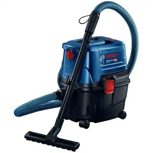 Bosch Professional Nass-Trockensauger GAS 15 mit 3m Schlauch und Zubehör