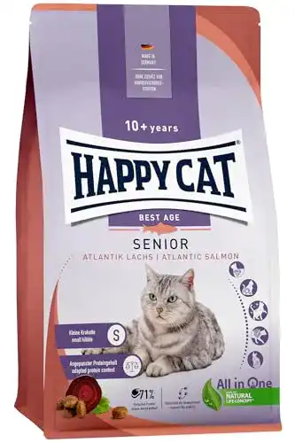 Happy Cat Trockenfutter Senior Atlantik Lachs 70612 4 kg