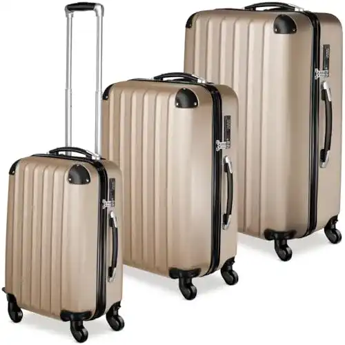 Kofferset 3-teilig Tectake Reisekoffer Set Hartschalenkoffer
