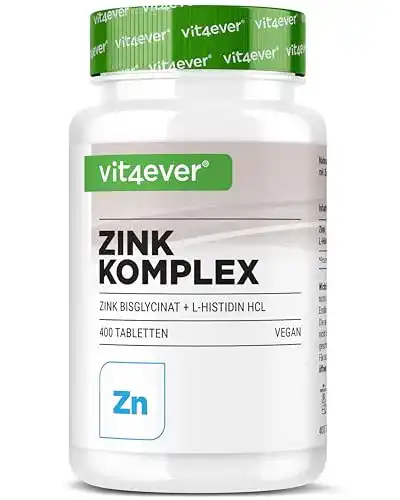 Zink Vit4ever 25 mg – 400 Tabletten Zinkbisglycinat
