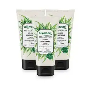 Alkene Handcreme mit Bio Aloe Vera für trockene Hände im 3er Pack