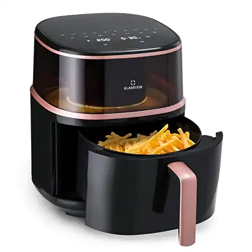 Klarstein Heißluftfriteuse XL Air Fryer mit Dampffunktion und 16 Programmen