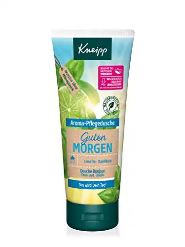 Duschgel ohne Mikroplastik von Kneipp mit Limettenöl und Basilikum